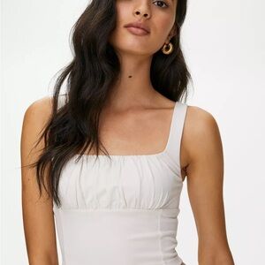 Aritzia Wilfred Free bustier square-neckline tank top